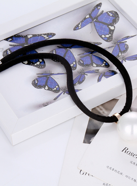 韩国短款毛衣链饰品挂件珍珠吊坠