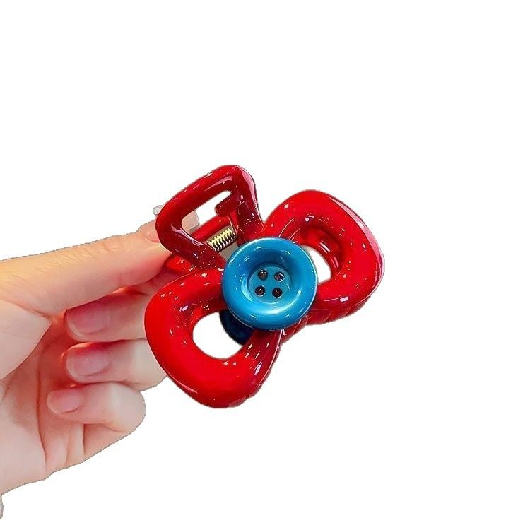 ins可爱卡通中号抓夹撞色镂空小狗抓夹女2025新款高级感鲨鱼夹,淘宝优惠券,粉丝福利购,淘宝优惠卷