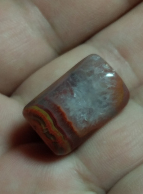 缟玛瑙八棱珠挂件吊坠特价瑕疵品