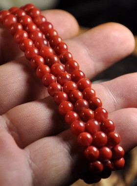南红玛瑙凉山天然多圈手串佛珠