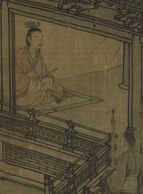 南宋 李唐（传）晋文公复国图卷复古人物历史性国画高清微喷复制