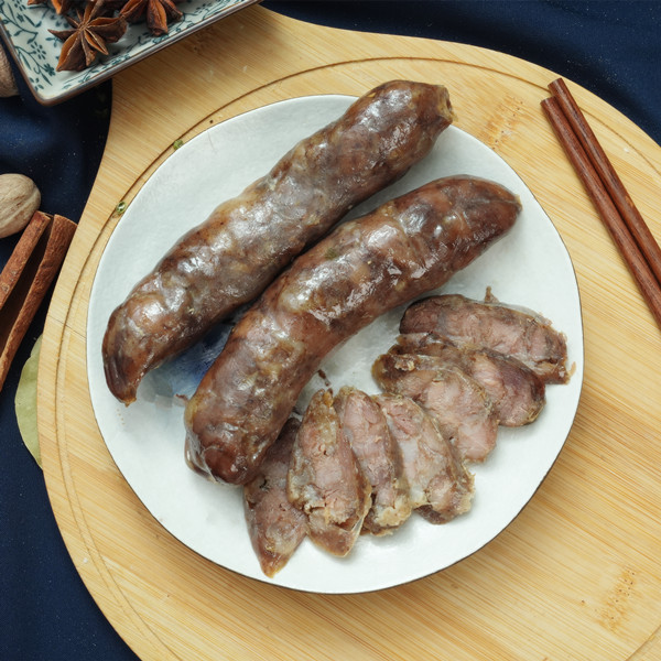 诸城特产猪肉风干香肠猪肉香肠腊肠 非四川腊肠麻辣香肠500克包邮 - 图1