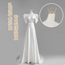 Wedding Dress Boutique Special Model Gown Model Props Female Half Body Table Fake Human Body Wedding Dress Model Show Shelf