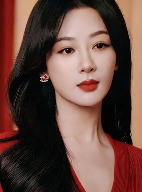 S999纯银小木马耳环女小众高级金色轻奢气质耳钉耳饰2026新年红色