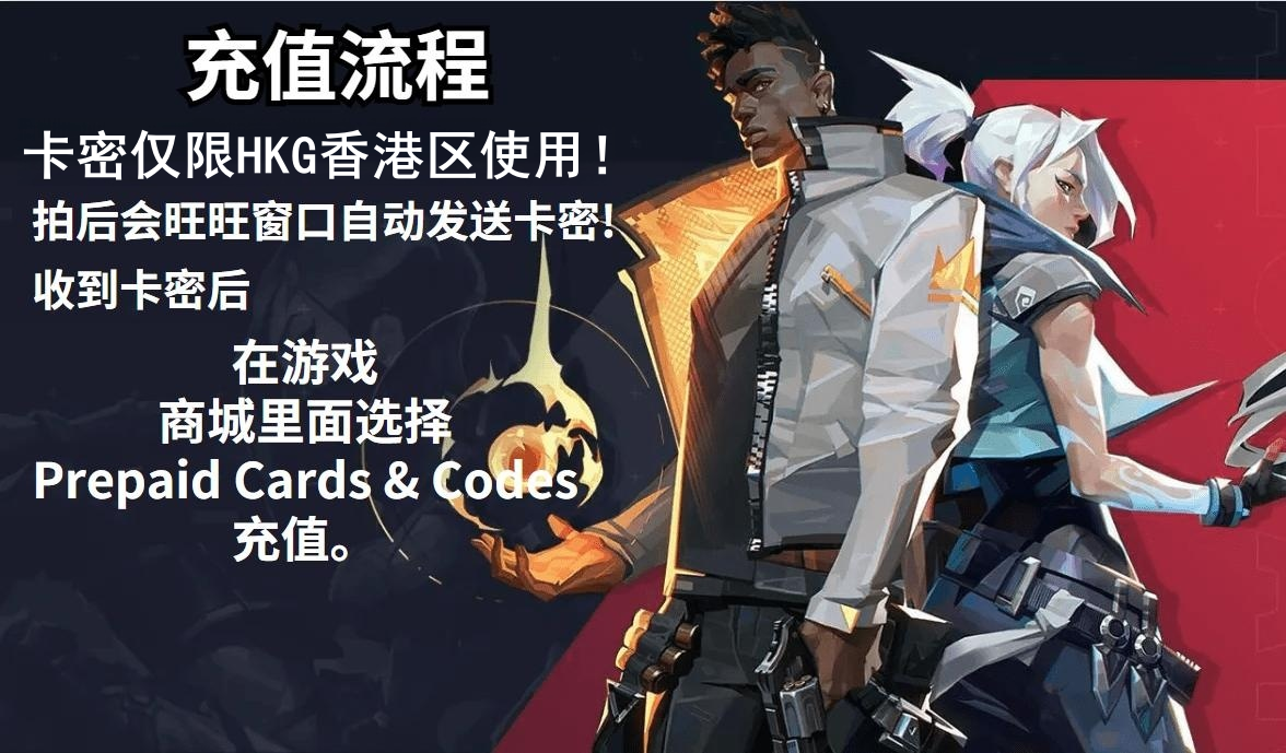秒发 valorant瓦罗兰特港服vp点数充值无畏契约香港区激活码CDK-图3