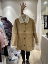 South Korea Direct mail East gate 2023 Winter new SLOW B jacket with long big coat 21241100