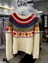 Amy Home Korea Direct mail East gate 2023 Winter fit new HELLER-P sweater 21300859