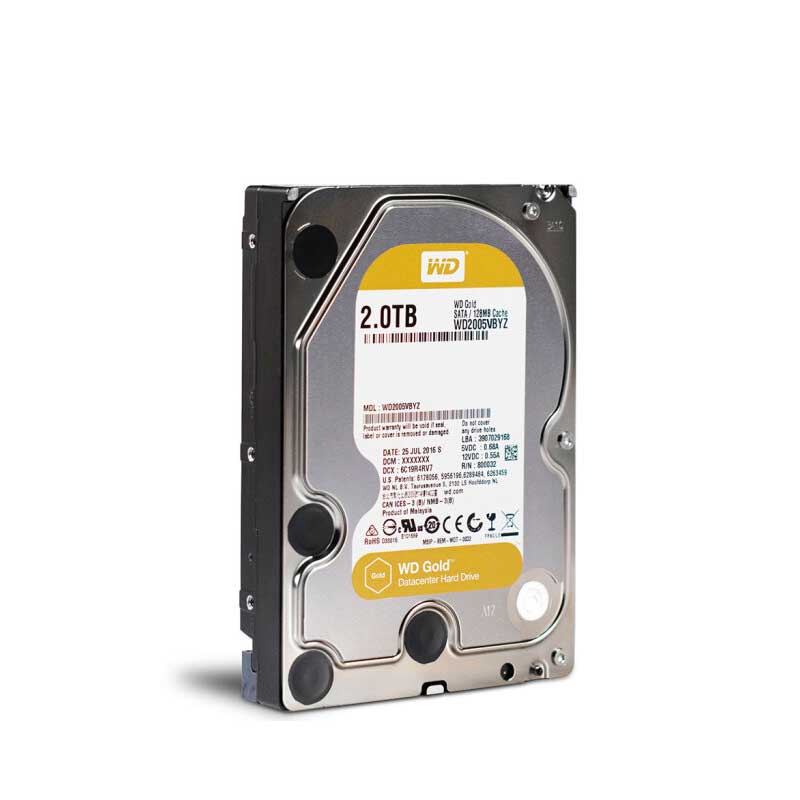 WD西部数据金盘 2TB SATA6Gb/s 7200转128M 企业硬盘WD2005VBYZ - 图1