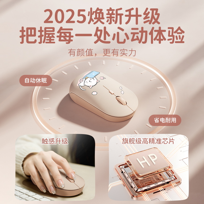 Healing fat cat girl mouse