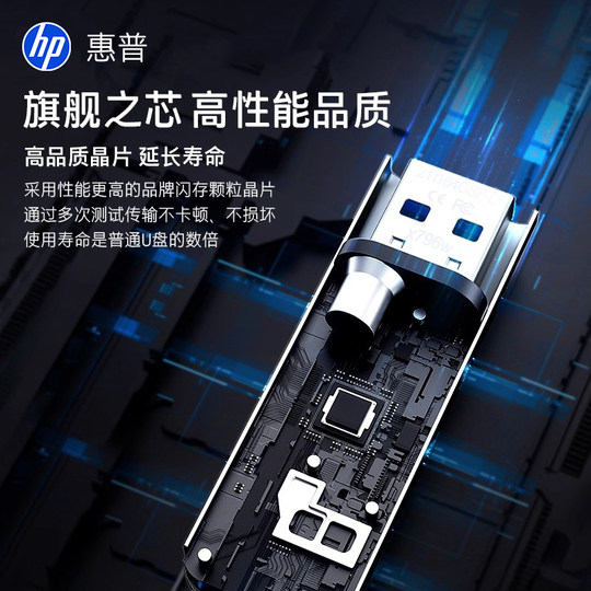 HP Hochgeschwindigkeits-USB-Flash-Laufwerk aus Metall mit großer Kapazität