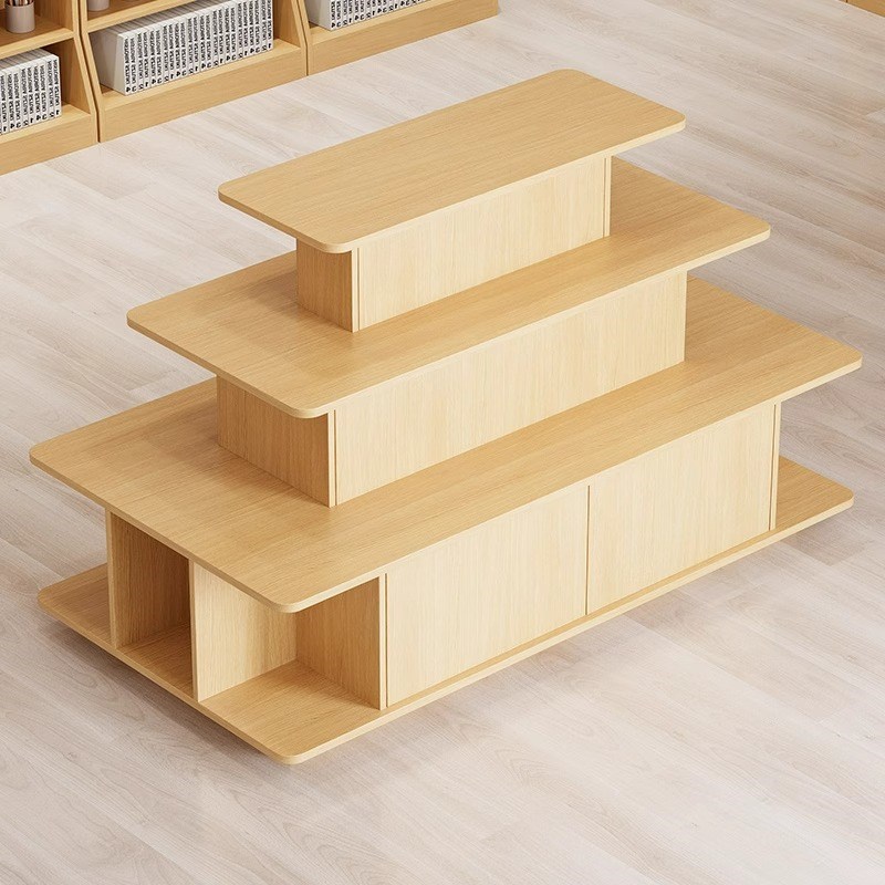 热销中岛展示柜产品陈列货架烟酒母婴样品超市堆头促销流水台置物 - 图3