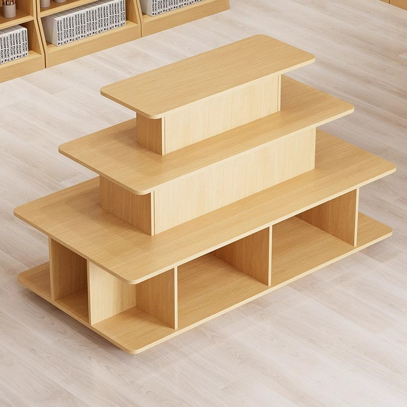 热销中岛展示柜产品陈列货架烟酒母婴样品超市堆头促销流水台置物 - 图0