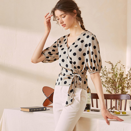 retro polka dot shirt