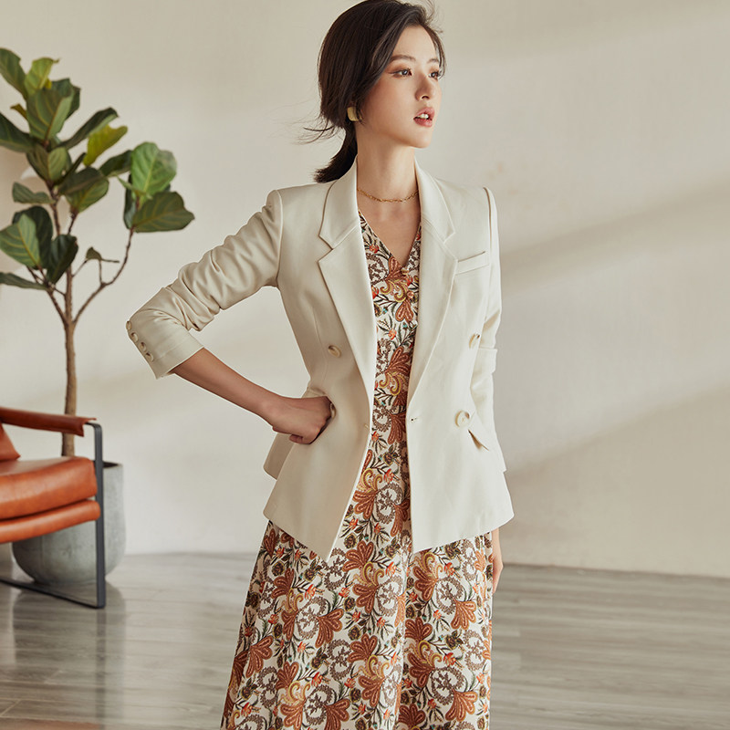 罗衣气质V领花色连衣裙女2025秋季新款优雅印花缎面中长裙子05055,淘宝优惠券,粉丝福利购,淘宝优惠卷