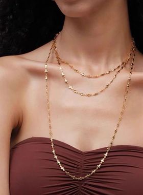 法式复古时尚小众十字架毛衣链气质百搭通勤经典高级感长项链ins