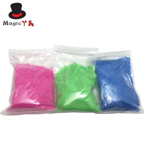 简单魔术水中分沙网红茶水变色魔术道具不溶于水神奇的沙子不湿沙 - 图1
