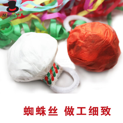 蜘蛛丝手抛彩带拉花装饰婚礼气氛派对魔术道具拍照生日结婚礼花 - 图2