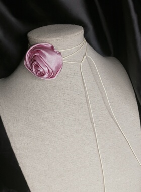 赫本绑带链复古玫瑰choker不褪色