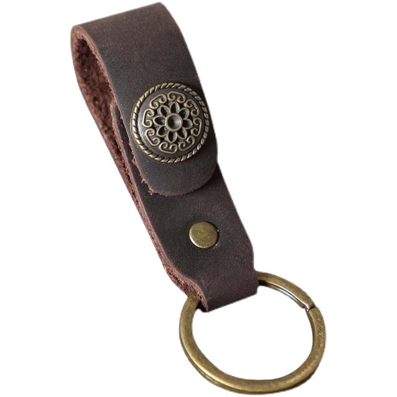 手工原创钥匙扣进口头层牛皮钥匙包车钥匙包复古个性经典真皮实用,淘宝优惠券,粉丝福利购,淘宝优惠卷