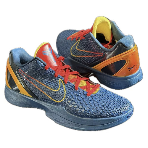 STY定制Nike Kobe6 ZK6科比6 蓝色渐变耐克实战篮球鞋克拉克同款 - 图3
