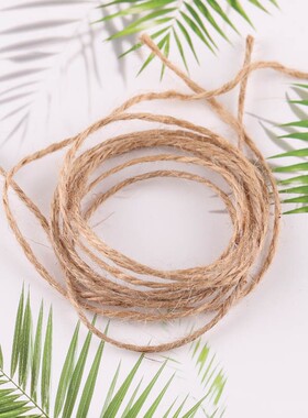 DIY饰品配件麻线细麻绳绳子手工编织绳吊牌绳装饰绳复古粗绳捆绑