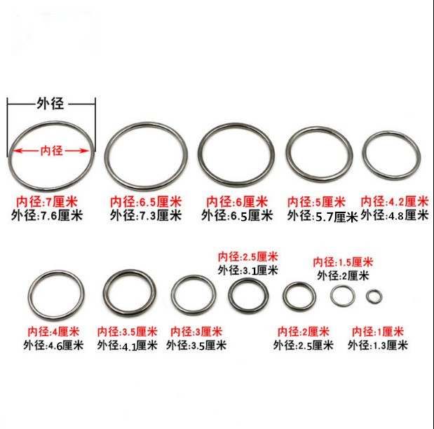 金属圆环扣风衣大衣腰带扣箱包编发圆圈扣包带扣包包环扣配件五金