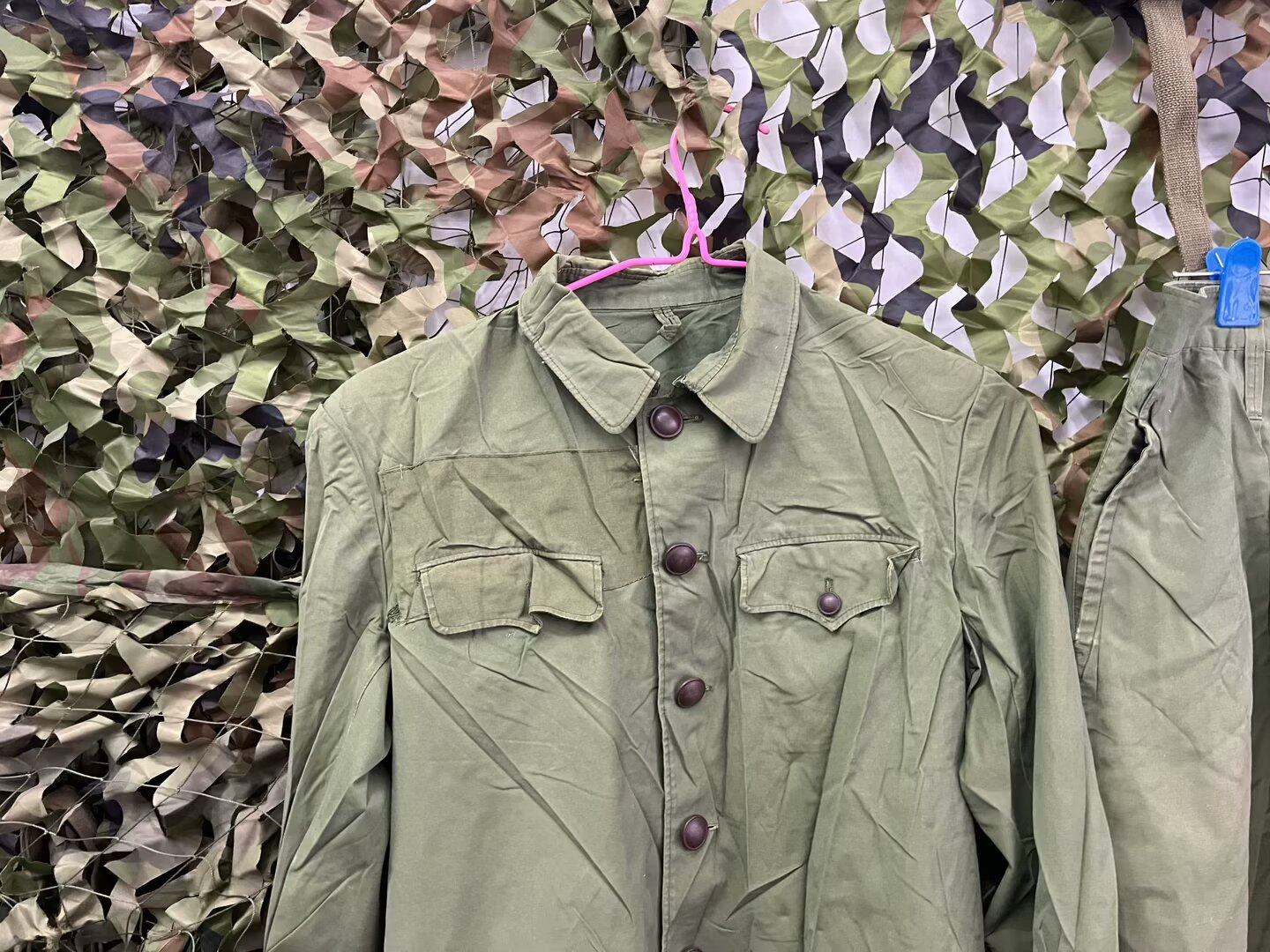 保真旧货70年代65式军套装服短裤对越自卫还击旧货猫耳洞作训外套,淘宝优惠券,粉丝福利购,淘宝优惠卷