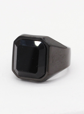方形钛钢戒指指环钛钢时尚