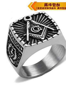 钛钢戒指欧美风男士钛钢戒指