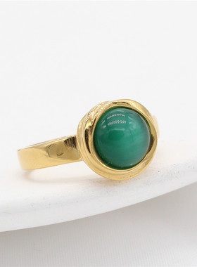 戒指钛钢时尚玫瑰花钛钢戒指指环