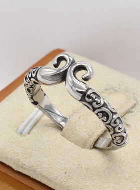 时尚钛钢男款戒指 欧美复古紧箍咒戒指 黑神话悟空钛钢戒指指环