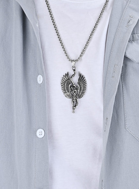 时尚钛钢项链 猫贝斯特钛钢项链家庭守护巴斯苔特猫咪钛钢项链