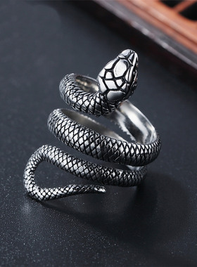 欧美风复古男士钛钢戒指