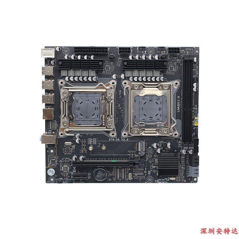 全新 X79主板LGA2011-v2双路电竞游戏主板E5-2680V2游戏多开主板-图0