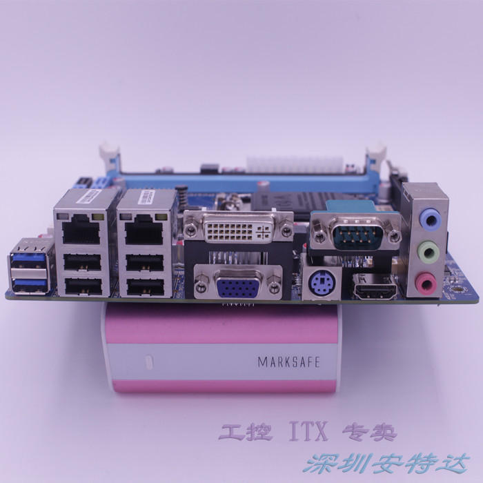 促销 B85双千兆网6COM迷你主板b85itx主板17*17CM游戏机B85主板 - 图2