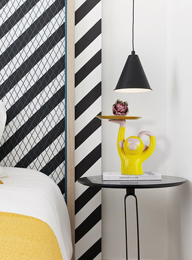 猴子托盘钥匙收纳摆件