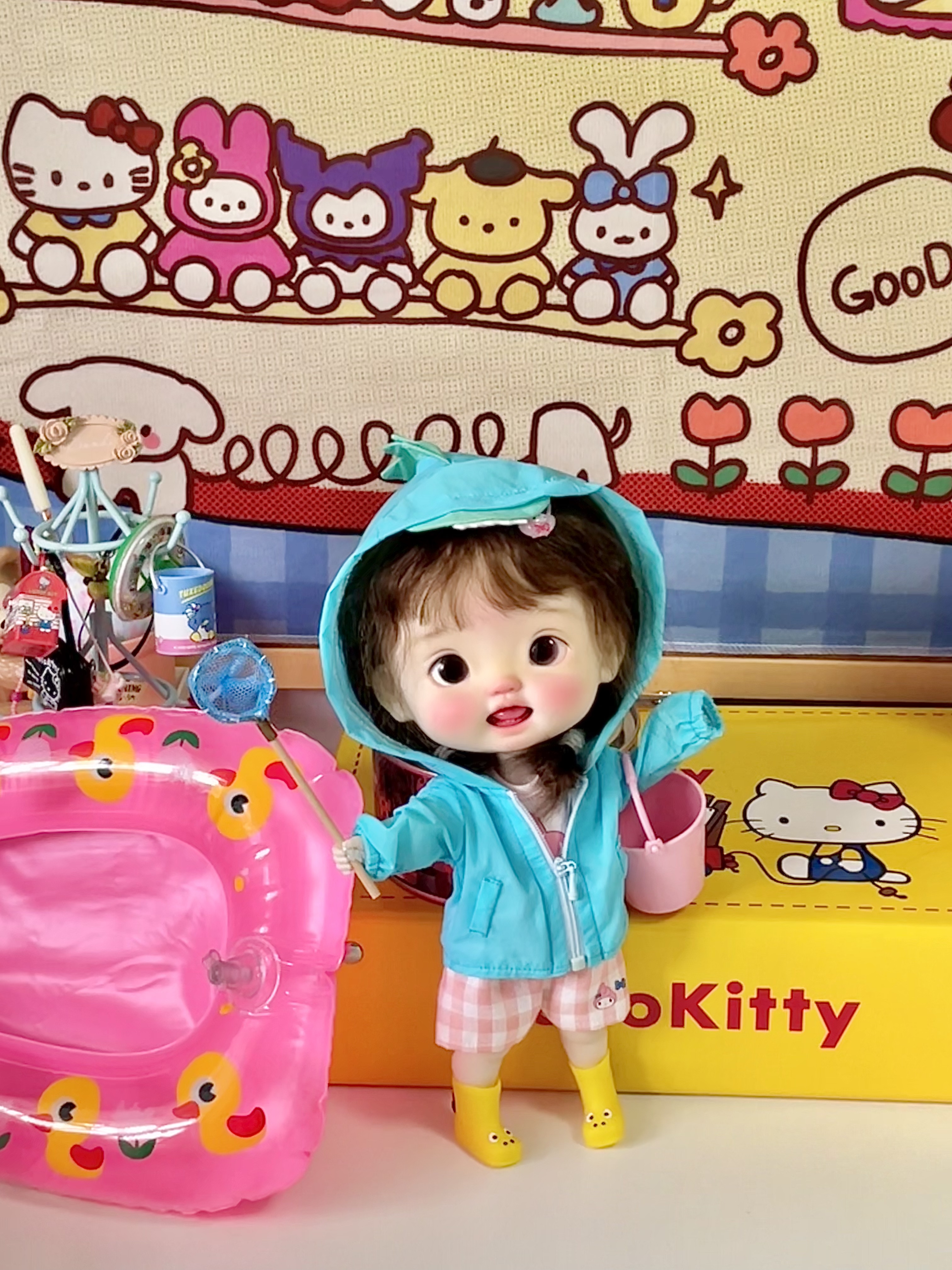 小鸭防晒衣bjd娃衣胖点体点点体Blythe小布外套六分衣多素体可穿 - 图2