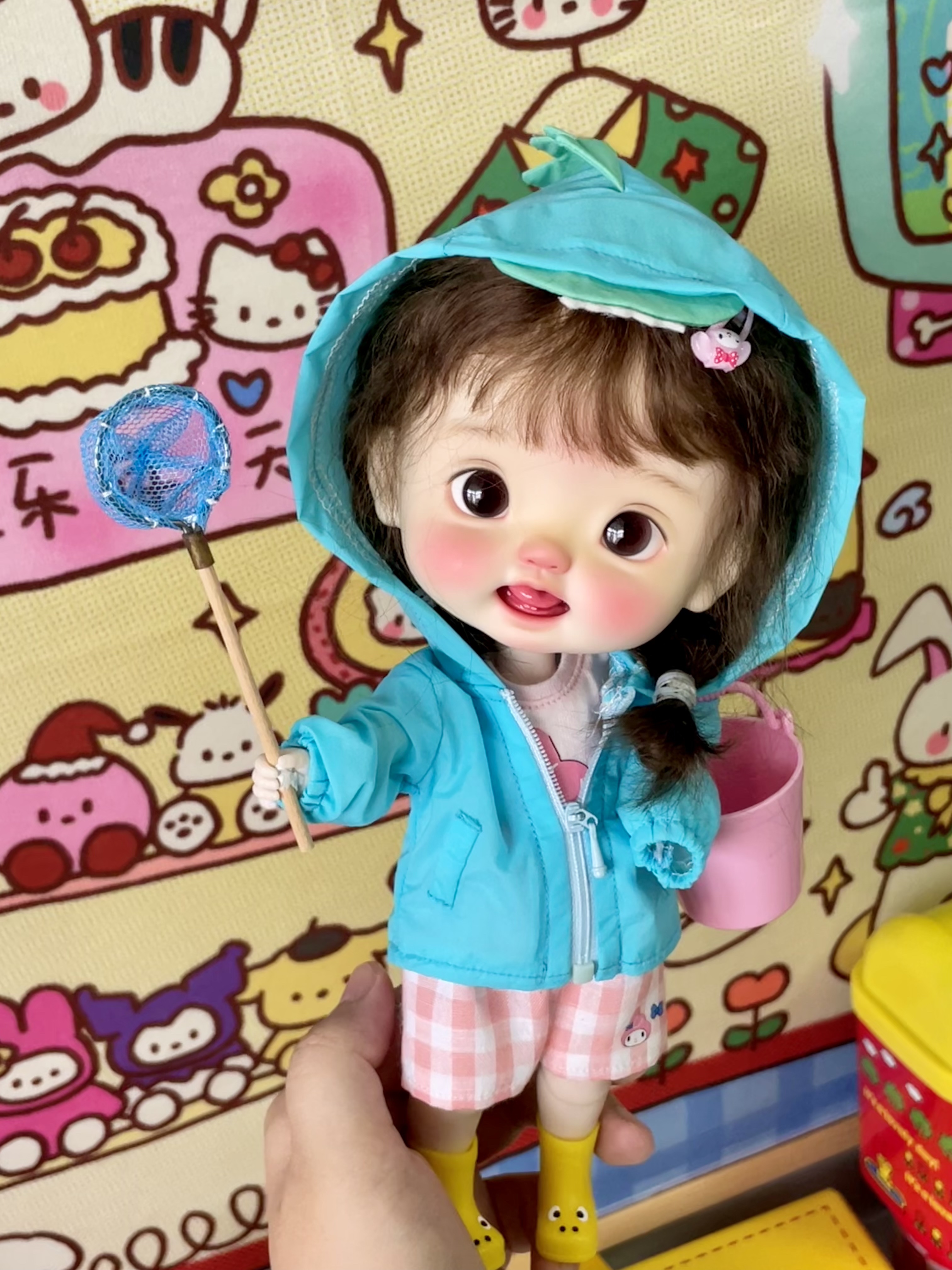 小鸭防晒衣bjd娃衣胖点体点点体Blythe小布外套六分衣多素体可穿 - 图1