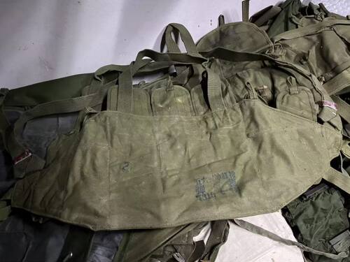 公发70年代56冲81式苏联AK通用帆布包携具袋水仁翔战术背心腰包 - 图1