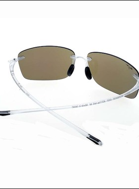 MauiJim茂宜睛墨镜太阳镜MJ0443S无框运动超轻周润发同款偏光B443