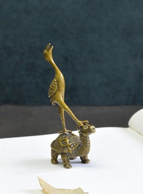 长寿龟风水装饰品摆件古玩铜器