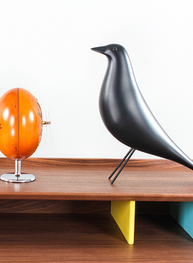 实木时钟中古大师设计摆件