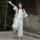 Mori Girl Tribe Original Chiffon Drapey ກາງເກງຂາກວ້າງ