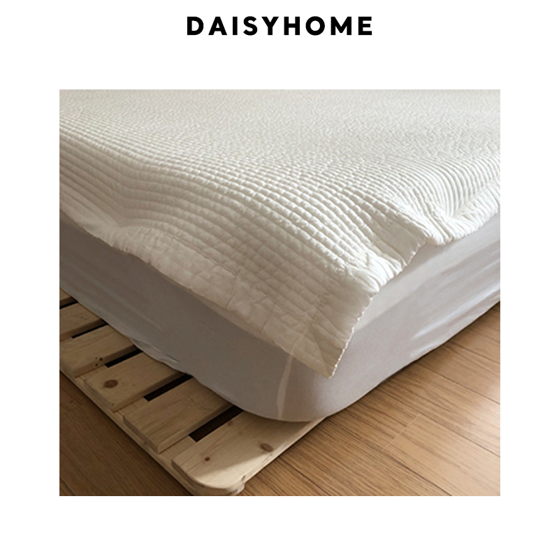 DAISYHOME|极简直条衍缝被床盖床铺两用床尾毯装饰盖毯床褥床单-图2