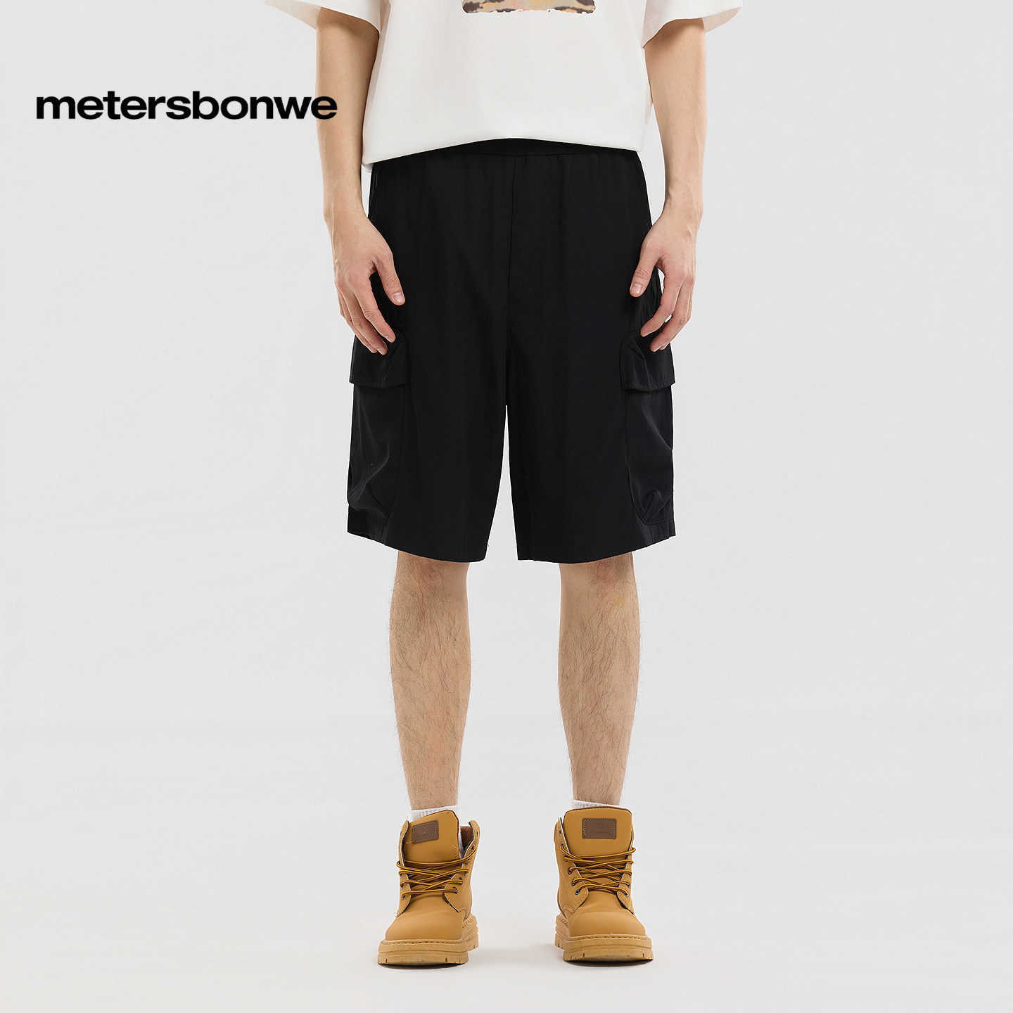 Metersbonwe solid color casual straight pants