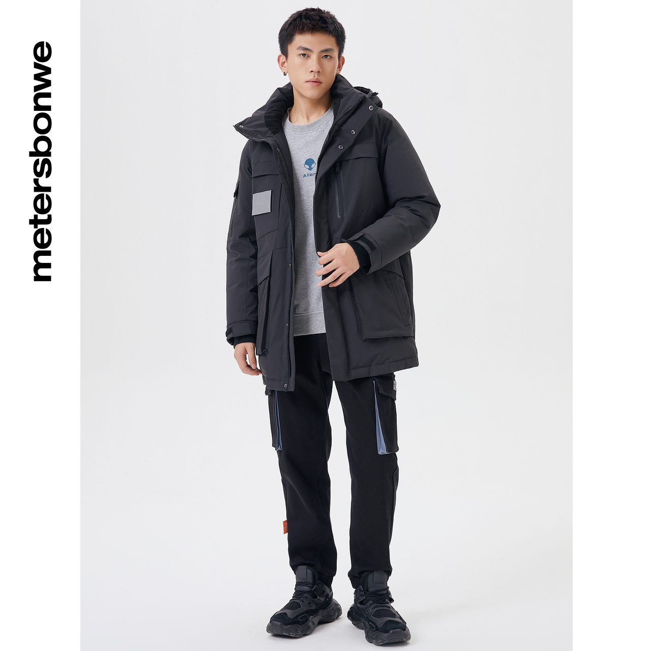 美特斯邦威连帽男潮流冬季羽绒服 美特斯邦威网店羽绒服