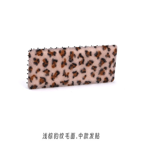 Kamipita发贴女网红魔术贴头饰长方形毛面低调百搭刘海贴 - 图2