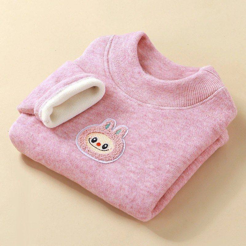 升级款考拉绒儿童半高领打底衫加绒加厚宝宝保暖上衣裤子套装,淘宝优惠券,粉丝福利购,淘宝优惠卷