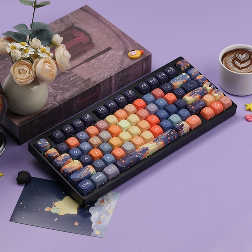 KBDfans Индивидуальная механическая клавиатура Taco75 Black Hot вставка Прокладка готовая продукт MOA подводные звезды