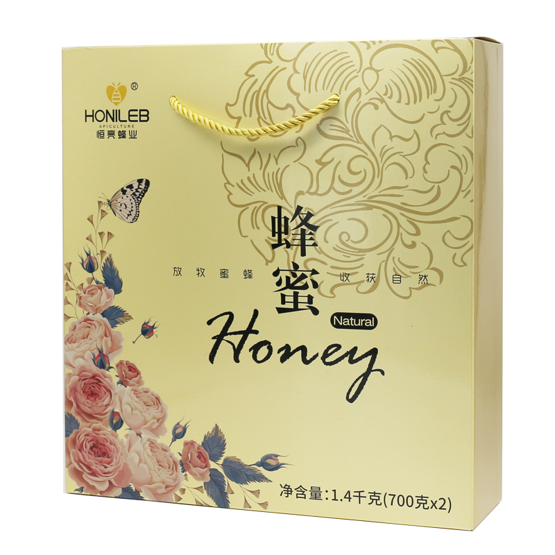 恒亮 蜂蜜农家自产蜂蜜礼盒 农家蜂蜜700g*2瓶